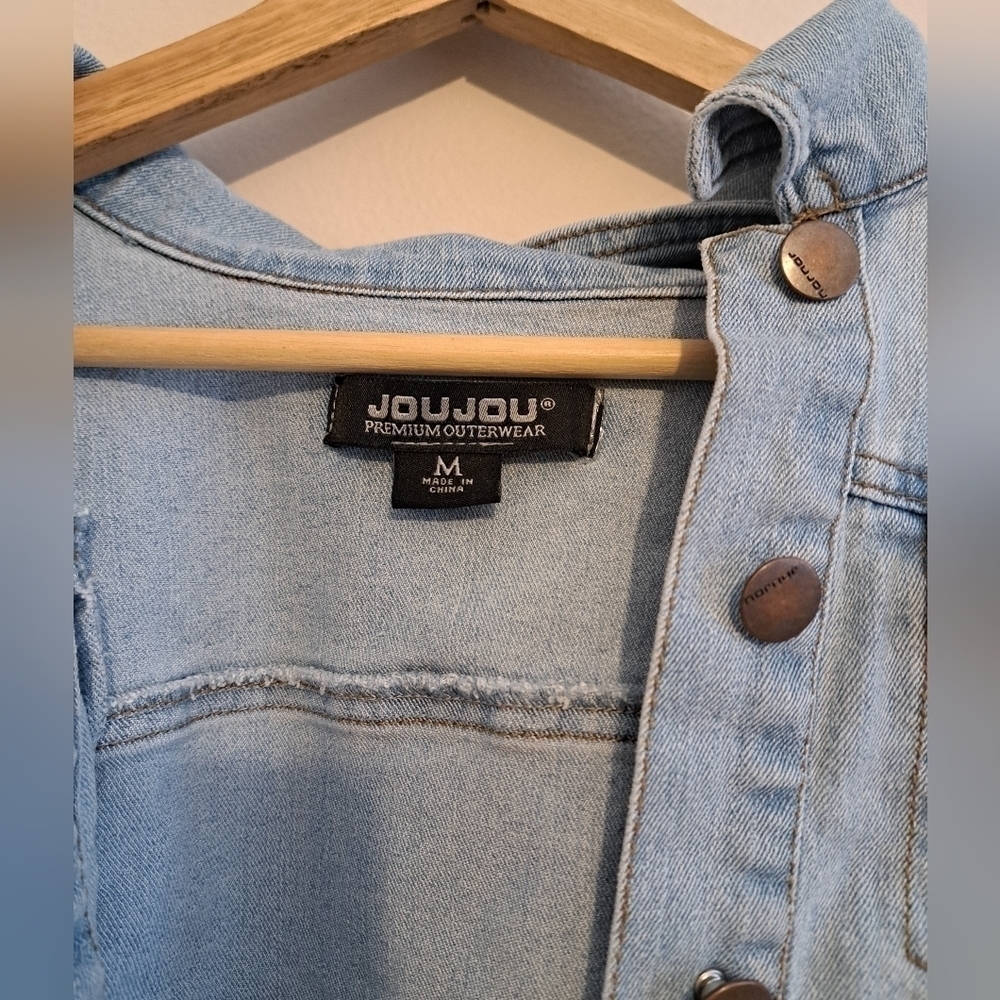 Jou jou denim jean jacket size M - Picture 2 of 4